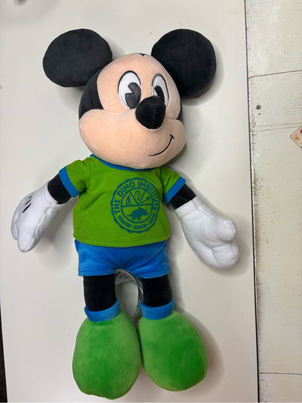 Mickey Mouse 16" Dino Land Institute Plush Green Disney's Animal Kingdom Park